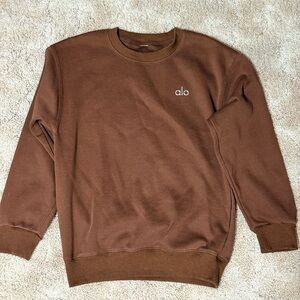 ALO Yoga Women’s Brown Crewneck Sweatshirt